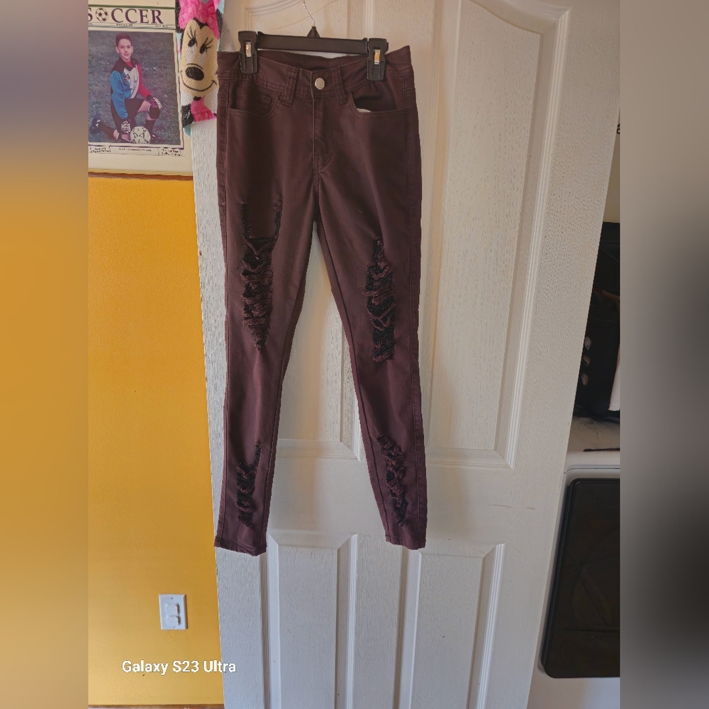 Ling Sz S Brown Skinny jeans